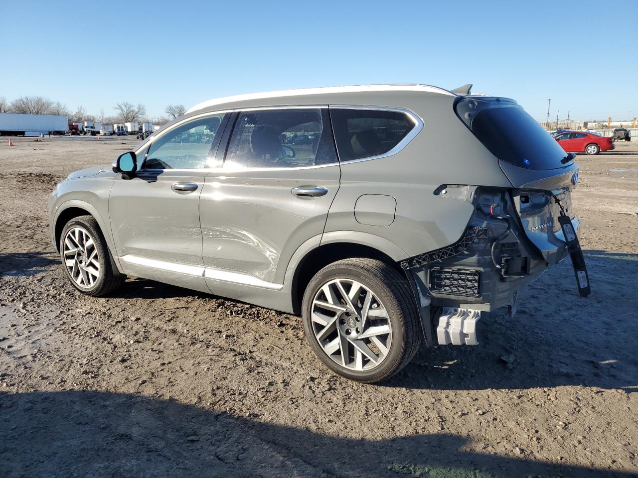 2023 Hyundai Santa Fe VIN 5NMS5DAL5PH616507 Copart auction photo, rear end / undercarriage damage thumbnail 2