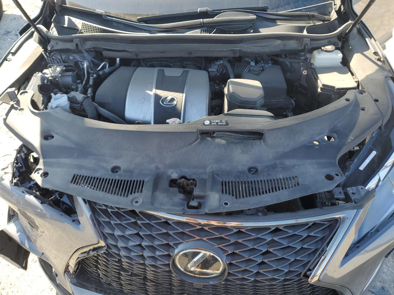2022 Lexus RX VIN 2T2SZMDA1NC346818 Copart auction photo, front end / minor dent/scratches damage thumbnail 12