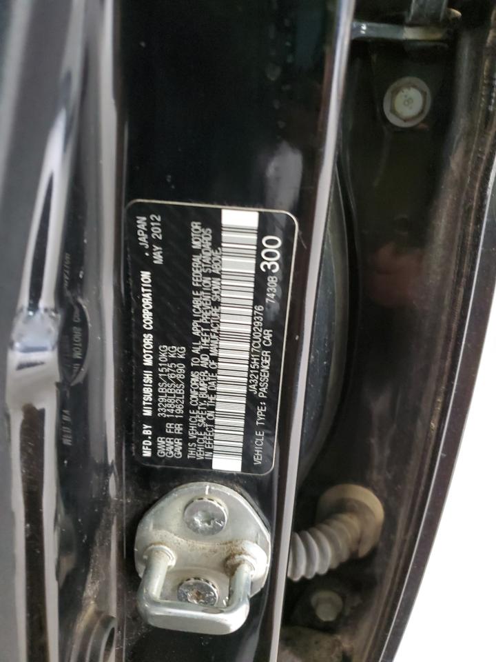 2012 Mitsubishi i-MiEV VIN JA3215H17CU029376 Copart auction photo, minor dent/scratches damage thumbnail 13