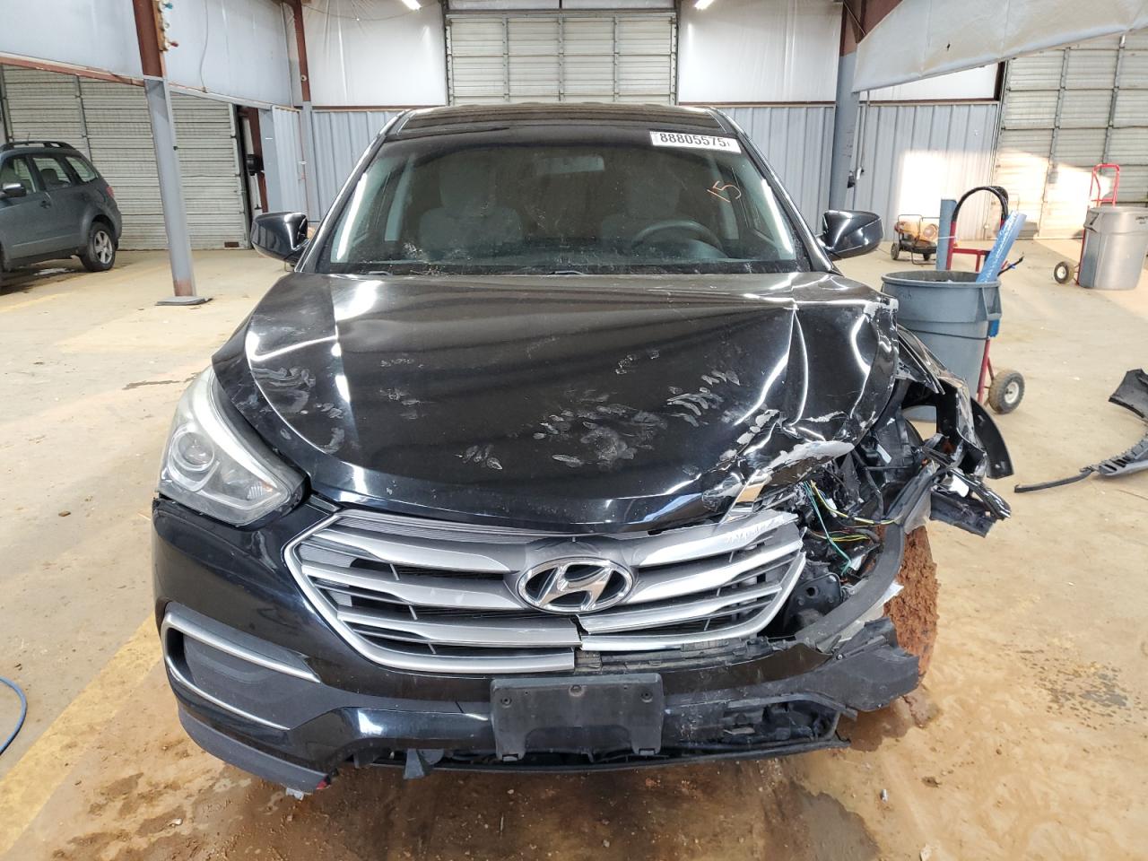 2018 Hyundai Santa Fe VIN 5NMZT3LB4JH088209 Copart auction photo, front end / mechanical damage thumbnail 5
