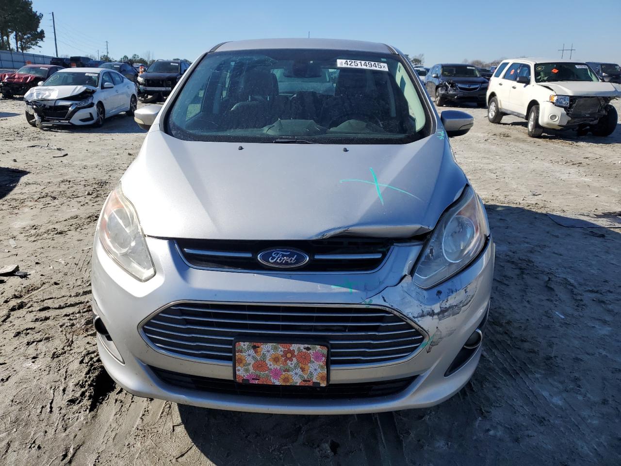 2013 Ford C-MAX VIN 1FADP5BU8DL532956 Copart auction photo, front end / rear end damage thumbnail 5