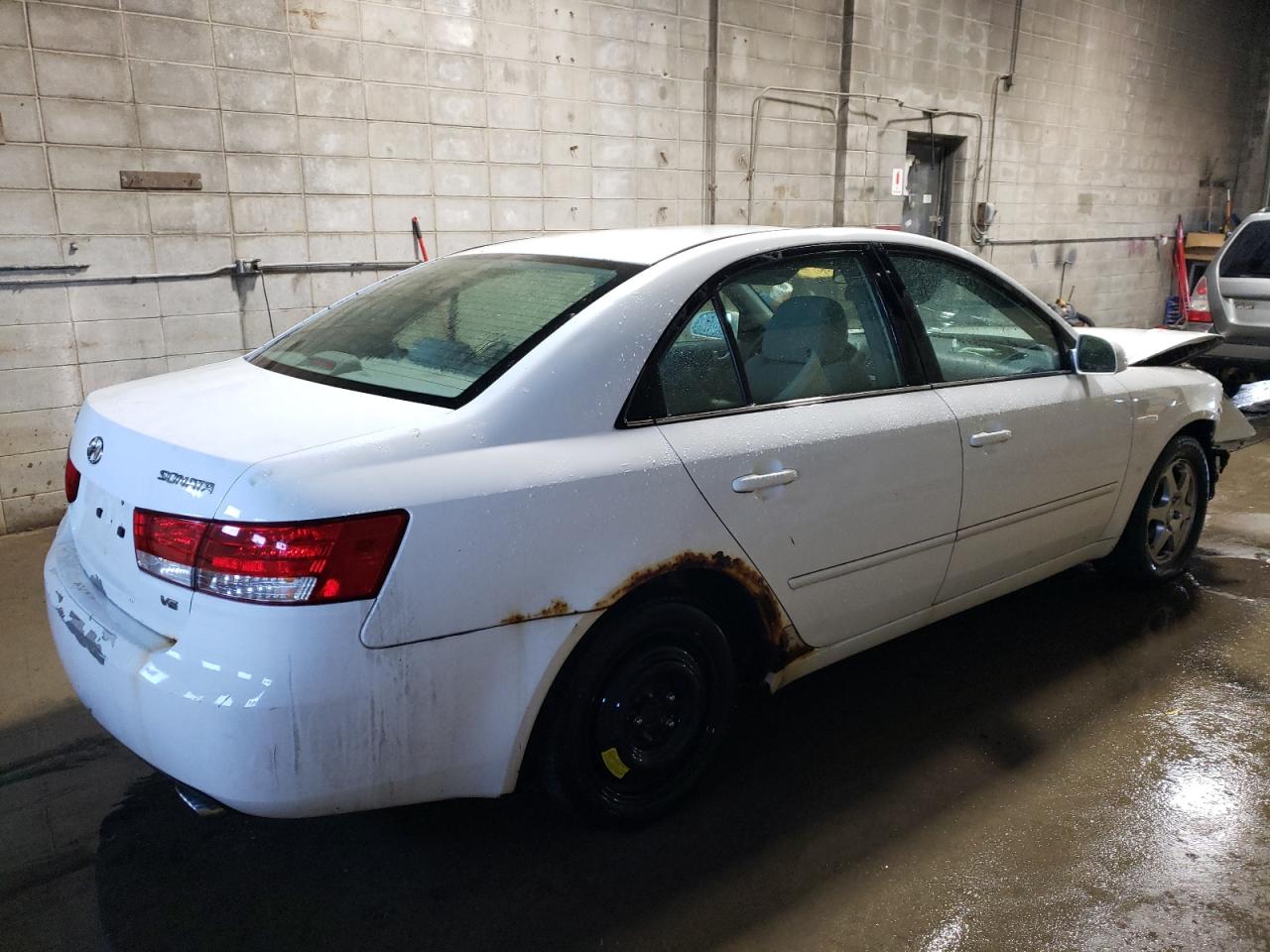 2006 Hyundai Sonata VIN 5NPEU46F66H105800 Copart auction photo, front end / rear end damage thumbnail 3