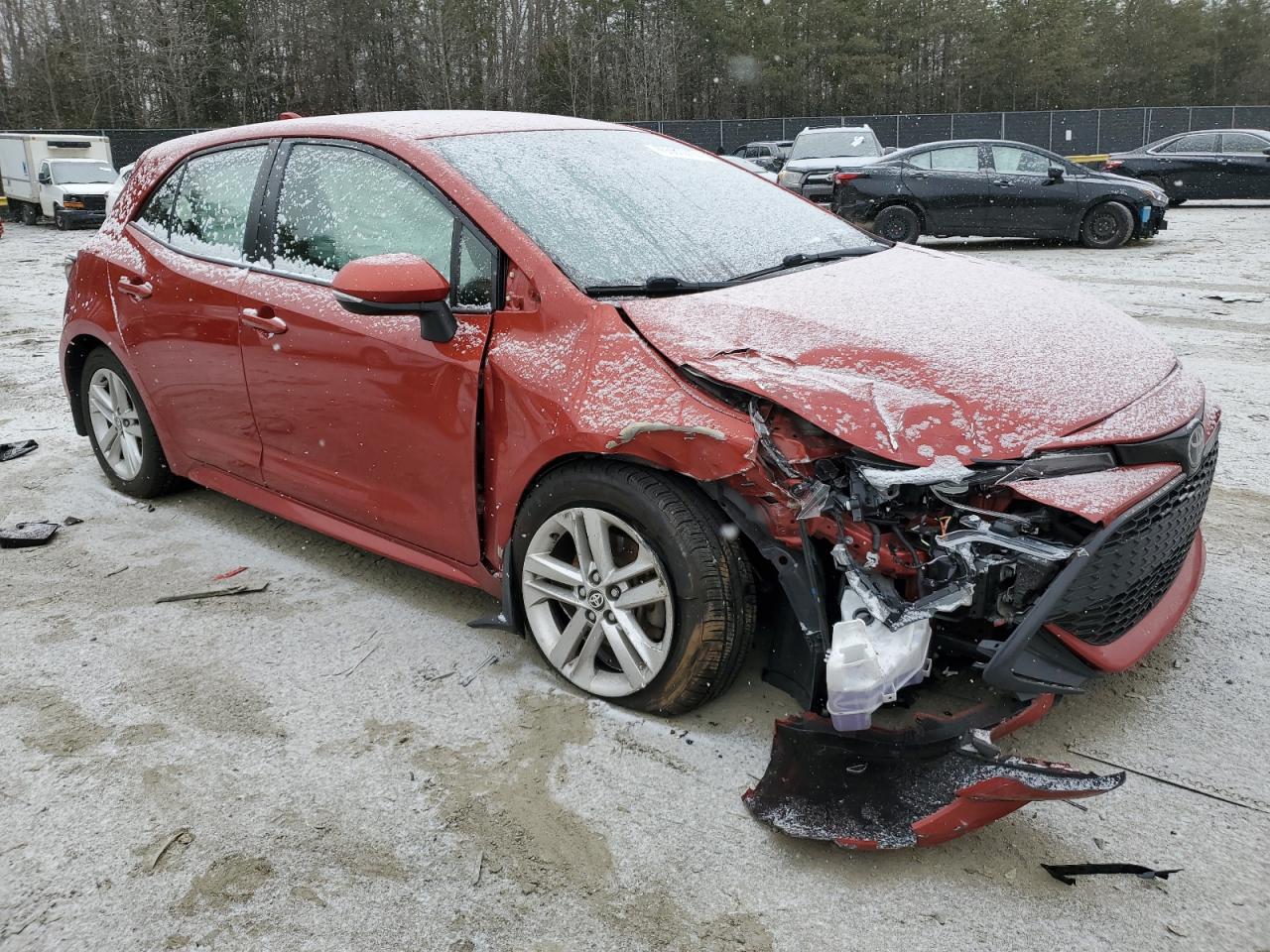 2019 Toyota Corolla VIN JTNK4RBE9K3043422 Copart auction photo, front end / rear end damage thumbnail 4