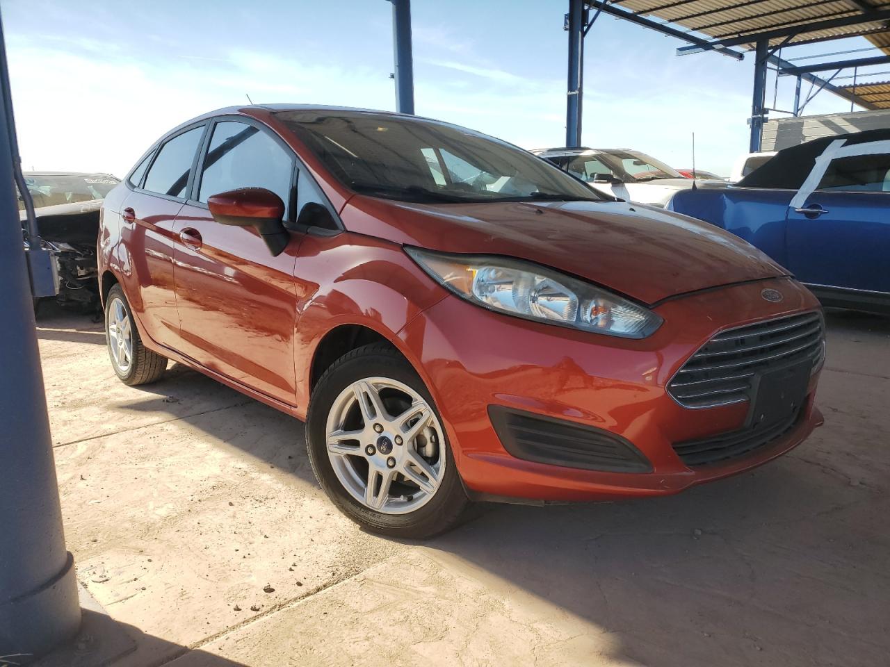 2018 Ford Fiesta VIN 3FADP4BJ6JM127334 Copart auction photo, side damage thumbnail 4
