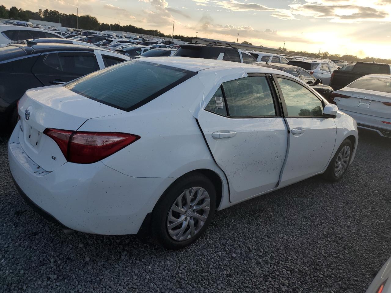 2018 Toyota Corolla VIN 2T1BURHE9JC097000 Copart auction photo, water/flood damage thumbnail 3