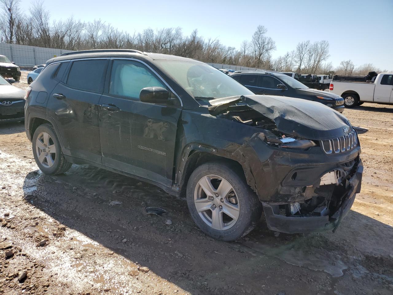 2022 Jeep Compass VIN 3C4NJCBB9NT187560 Copart auction photo, front end / mechanical damage thumbnail 4