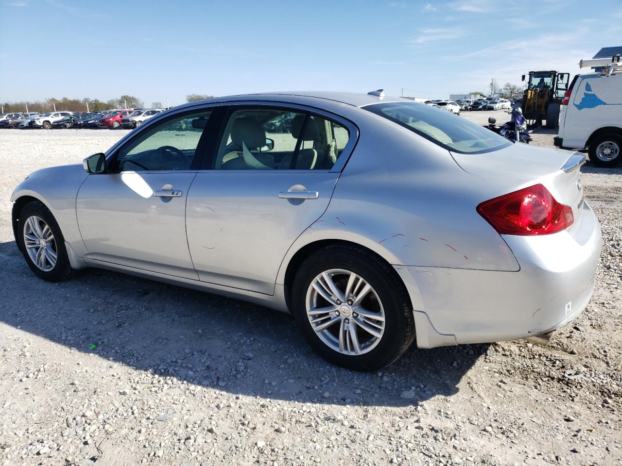 2012 Infiniti G VIN JN1DV6AR8CM861817 Copart auction photo, front end damage thumbnail 2