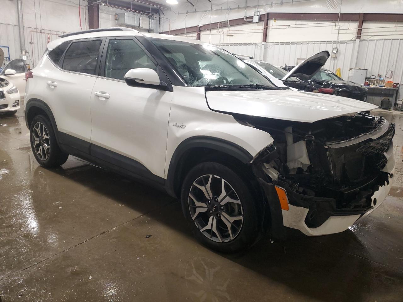 2022 KIA Seltos VIN KNDERCAA6N7279814 Copart auction photo, front end damage thumbnail 4