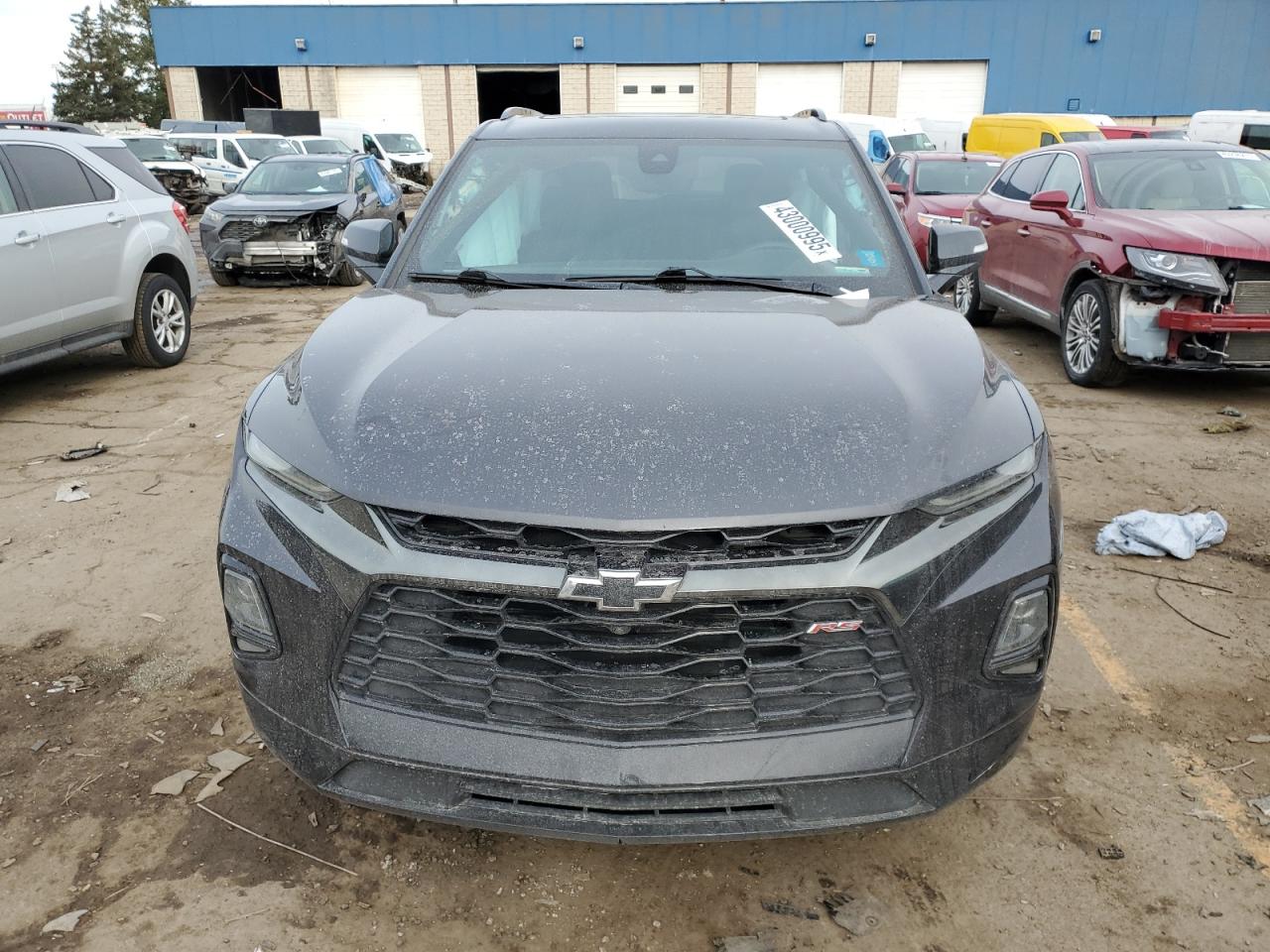 2021 Chevrolet Blazer VIN 3GNKBKRSXMS575134 Copart auction photo, rear end / side damage thumbnail 5
