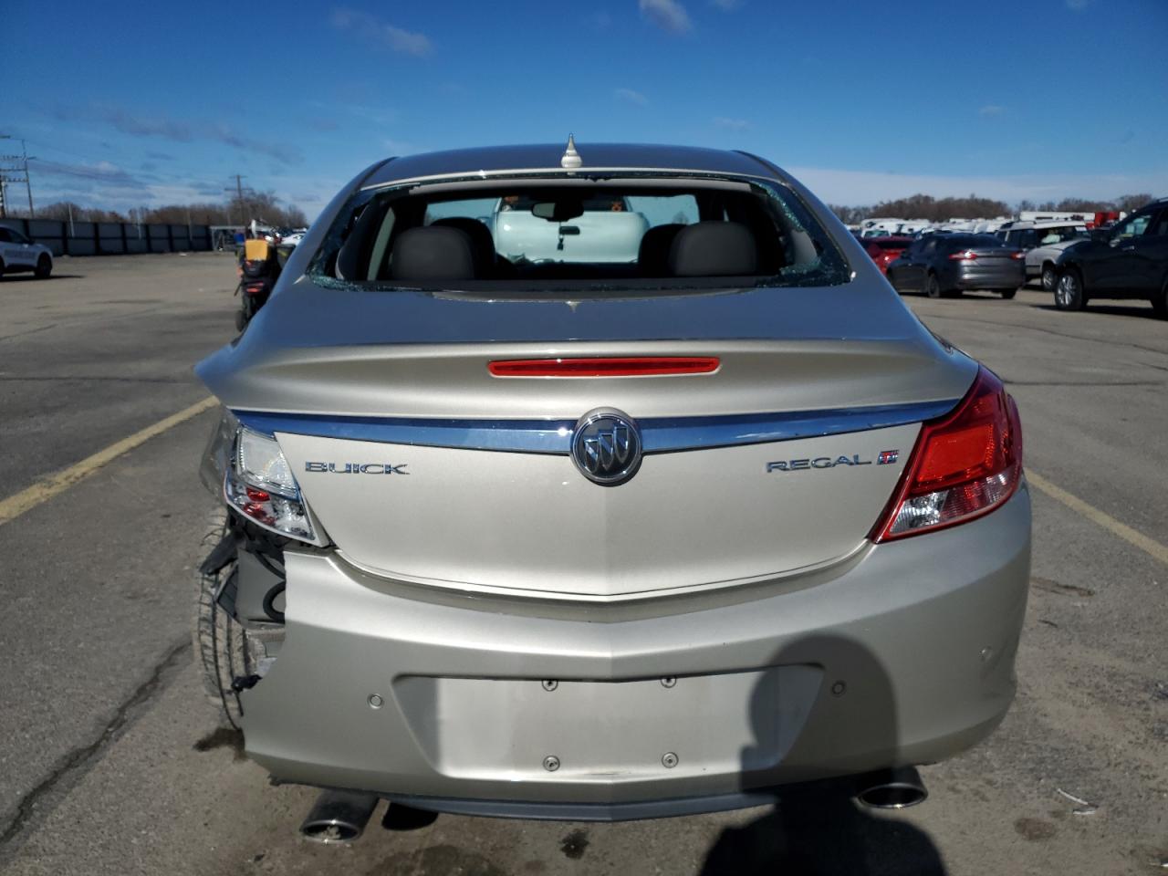 2013 Buick Regal VIN 2G4GS5EV8D9143537 Copart auction photo, rear end damage thumbnail 6