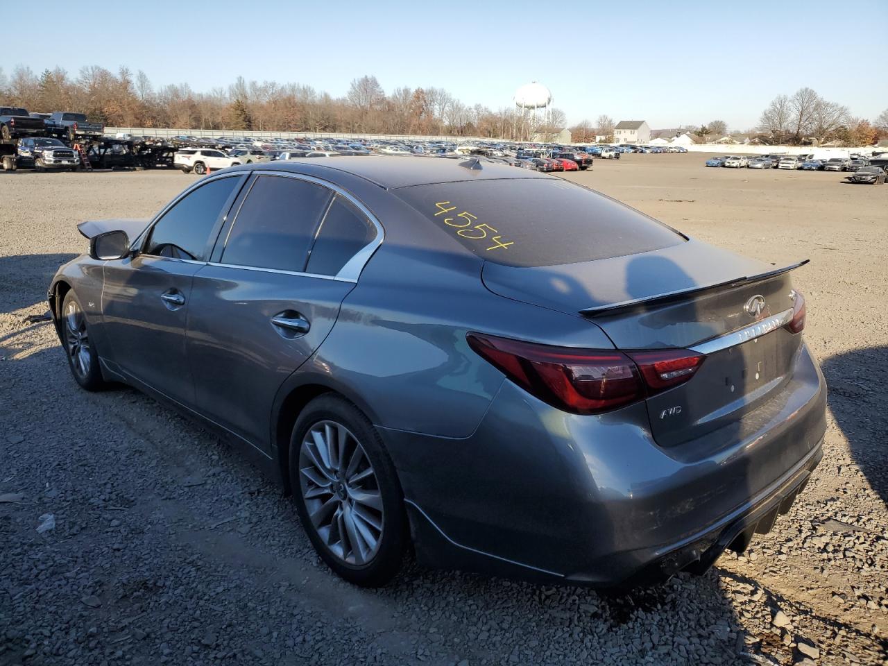 2019 Infiniti Q50 VIN JN1EV7AR2KM552496 Copart auction photo, front end damage thumbnail 2