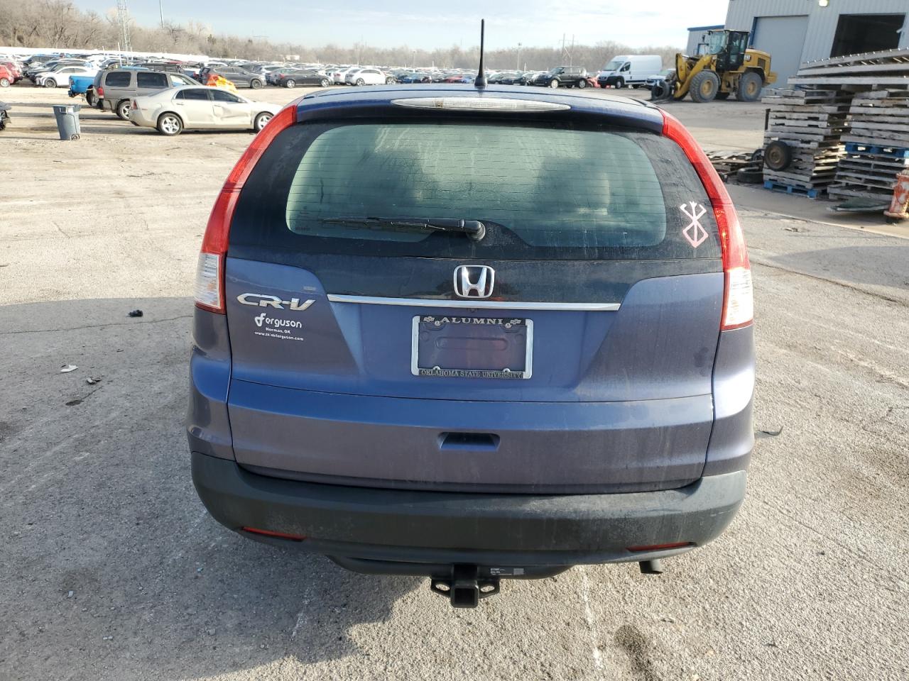 2012 Honda CR-V VIN 5J6RM3H37CL037068 Copart auction photo, front end / side damage thumbnail 6