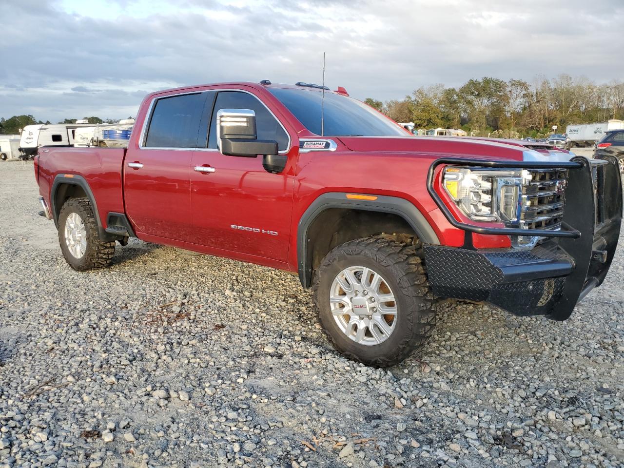 2021 GMC Sierra VIN 1GT49NEY8MF155093 Copart auction photo, side damage thumbnail 4