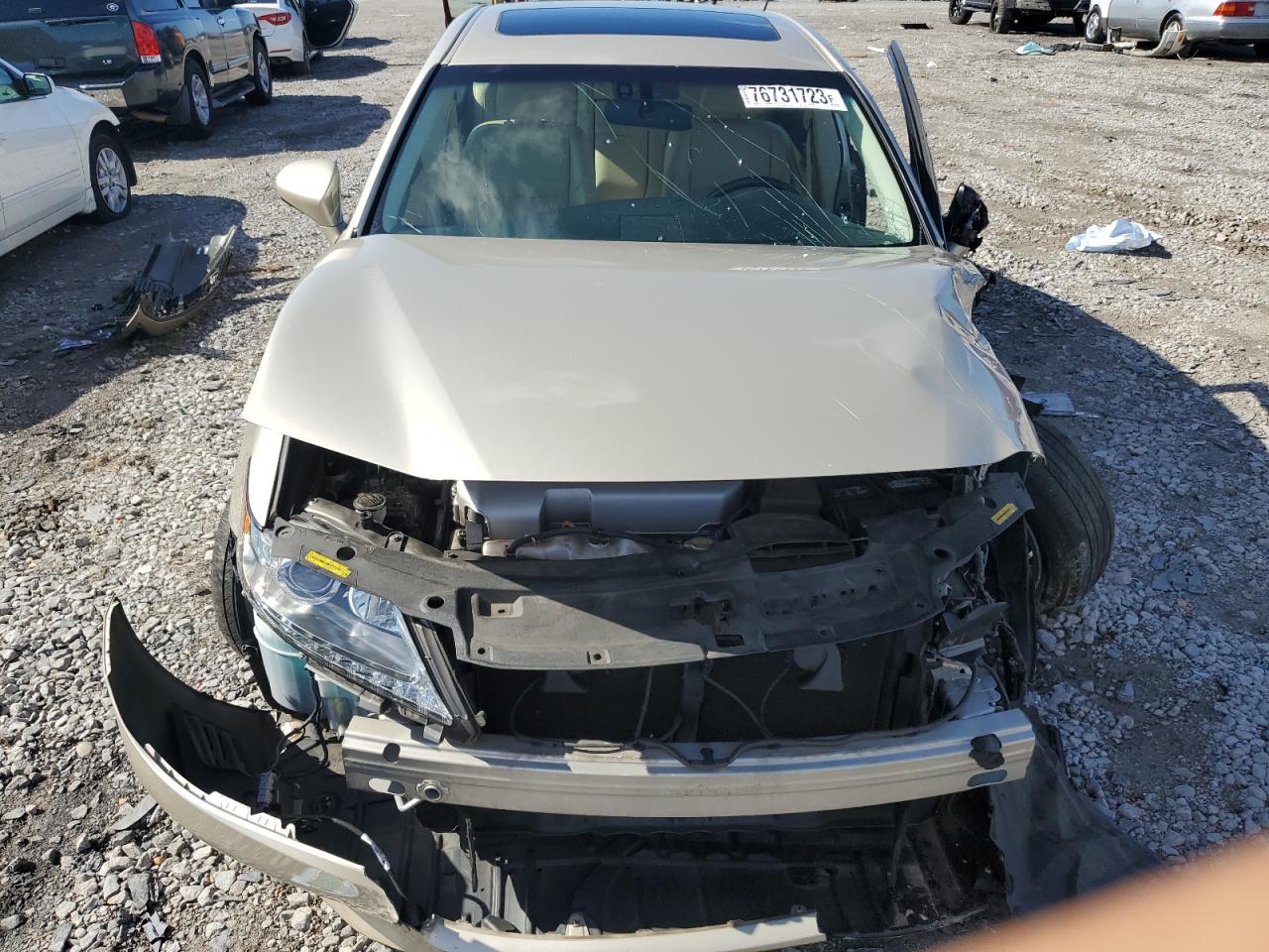 2013 Lexus ES VIN JTHBK1GG2D2051259 Copart auction photo, front end / side damage thumbnail 5