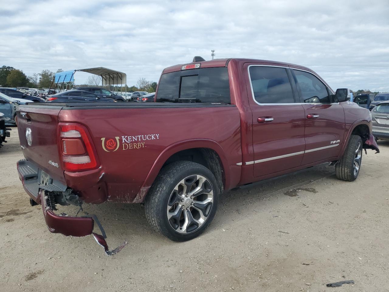 2019 RAM 1500 VIN 1C6SRFHT5KN594209 Copart auction photo, front end / rear end damage thumbnail 3