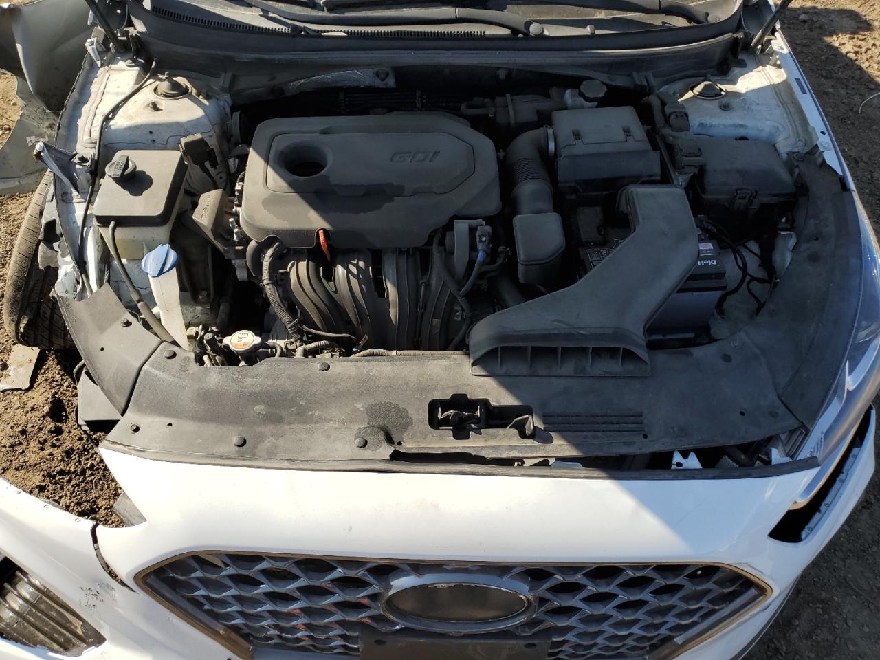2018 Hyundai Sonata VIN 5NPE34AF9JH662008 Copart auction photo, front end / side damage thumbnail 12