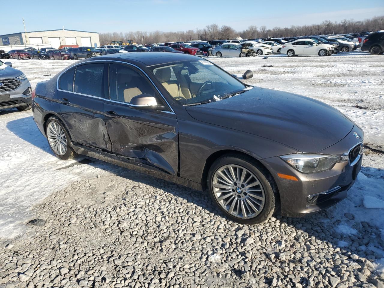 2014 BMW 3er VIN WBA3D5C54EKX98498 Copart auction photo, mechanical / side damage thumbnail 4