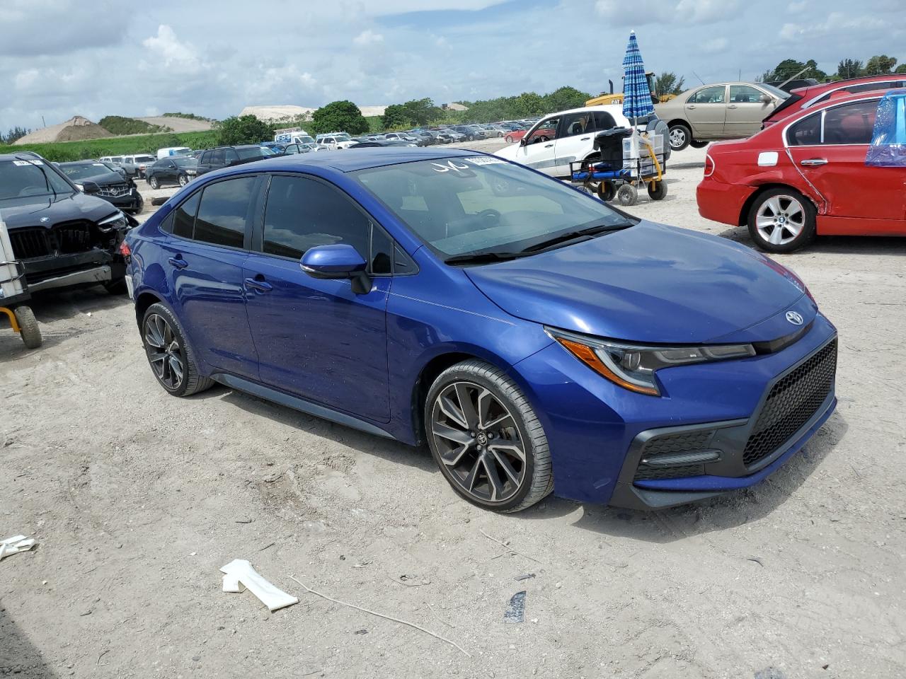 2021 Toyota Corolla VIN JTDS4MCE3MJ057756 Copart auction photo, rear end / side damage thumbnail 4