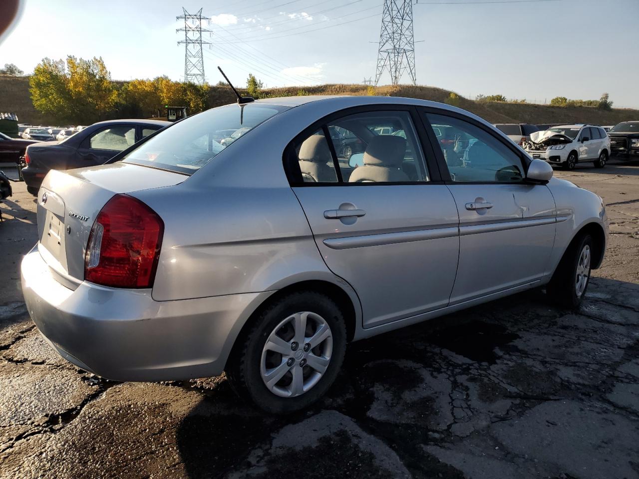 2011 Hyundai Accent VIN KMHCN4AC6BU612662 Copart auction photo, vandalism / side damage thumbnail 3