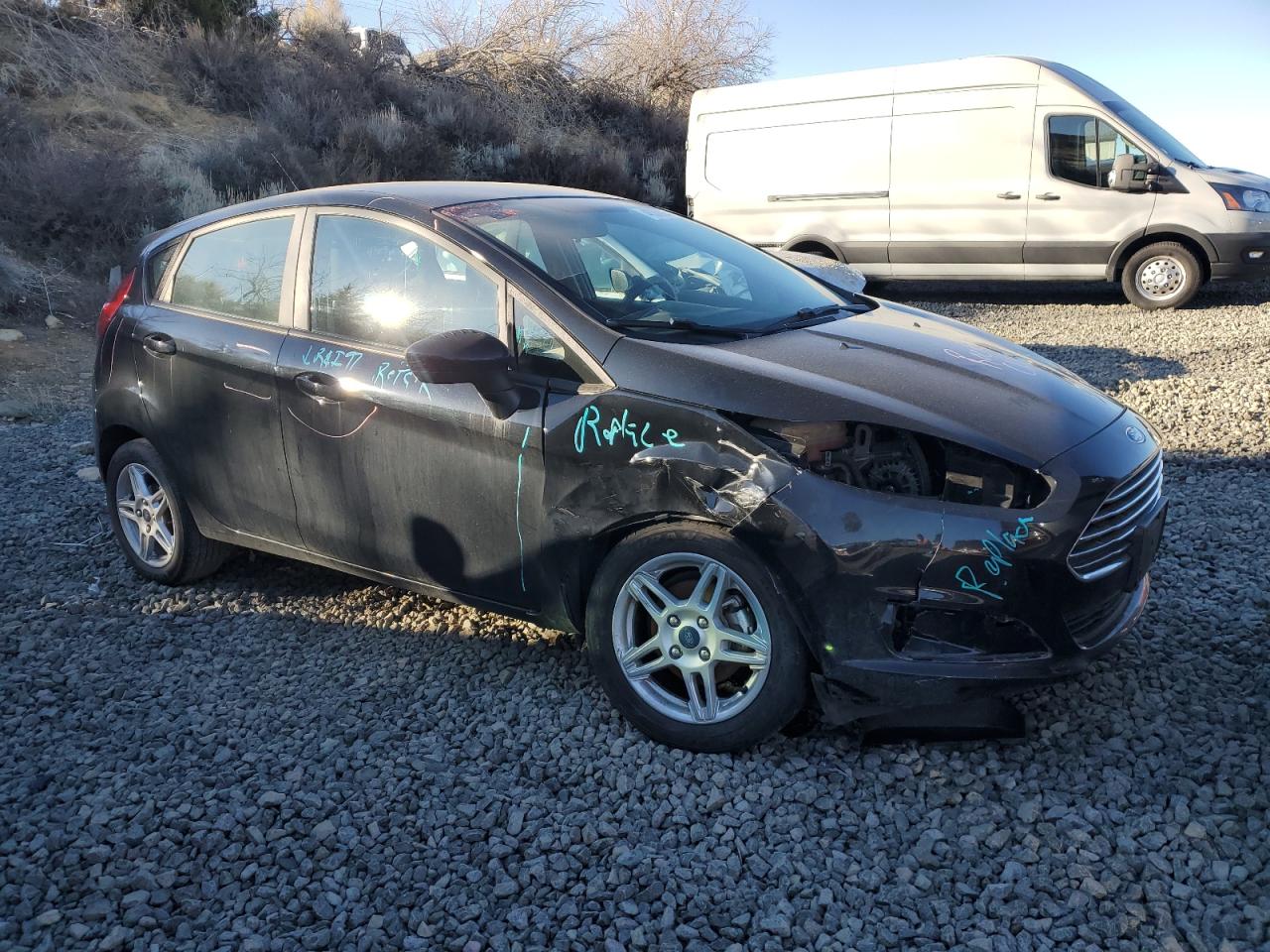 2019 Ford Fiesta VIN 3FADP4EJ2KM128672 Copart auction photo, front end damage thumbnail 4