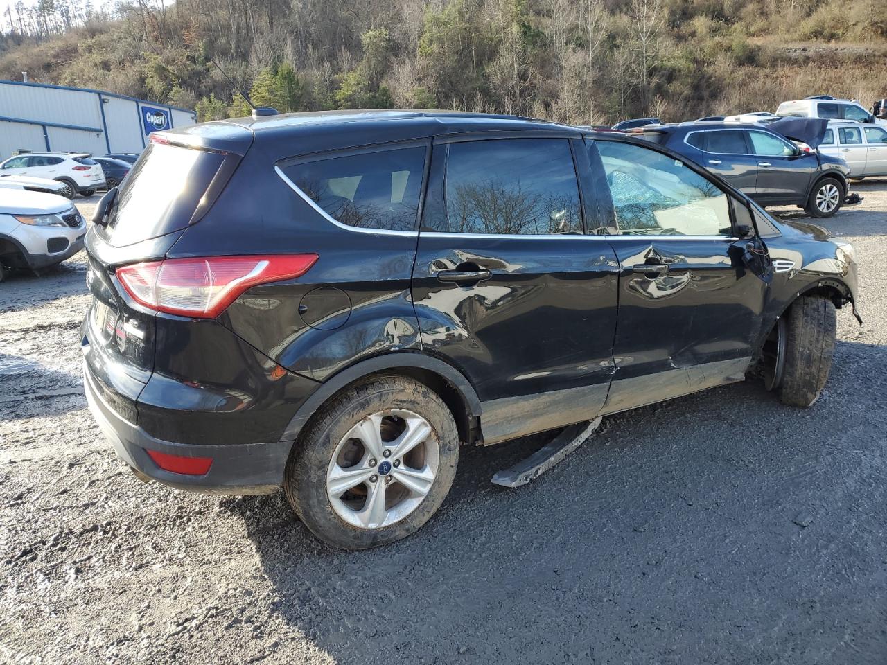 2014 Ford Escape VIN 1FMCU0GX1EUE49106 Copart auction photo, all over damage thumbnail 3