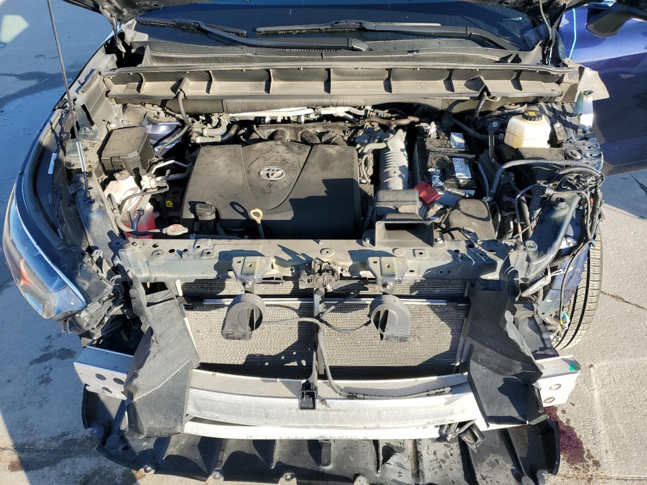 2022 Toyota Highlander VIN 5TDGZRAH1NS123517 Copart auction photo, all over damage thumbnail 12