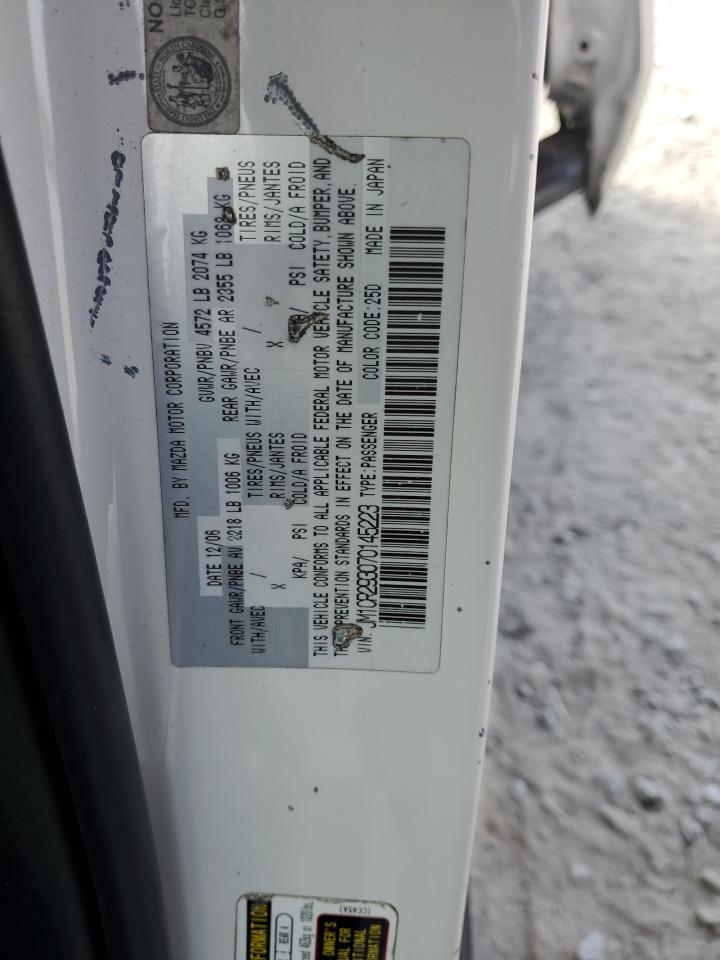 2007 Mazda 5 VIN JM1CR293070145223 Copart auction photo, front end / side damage thumbnail 13