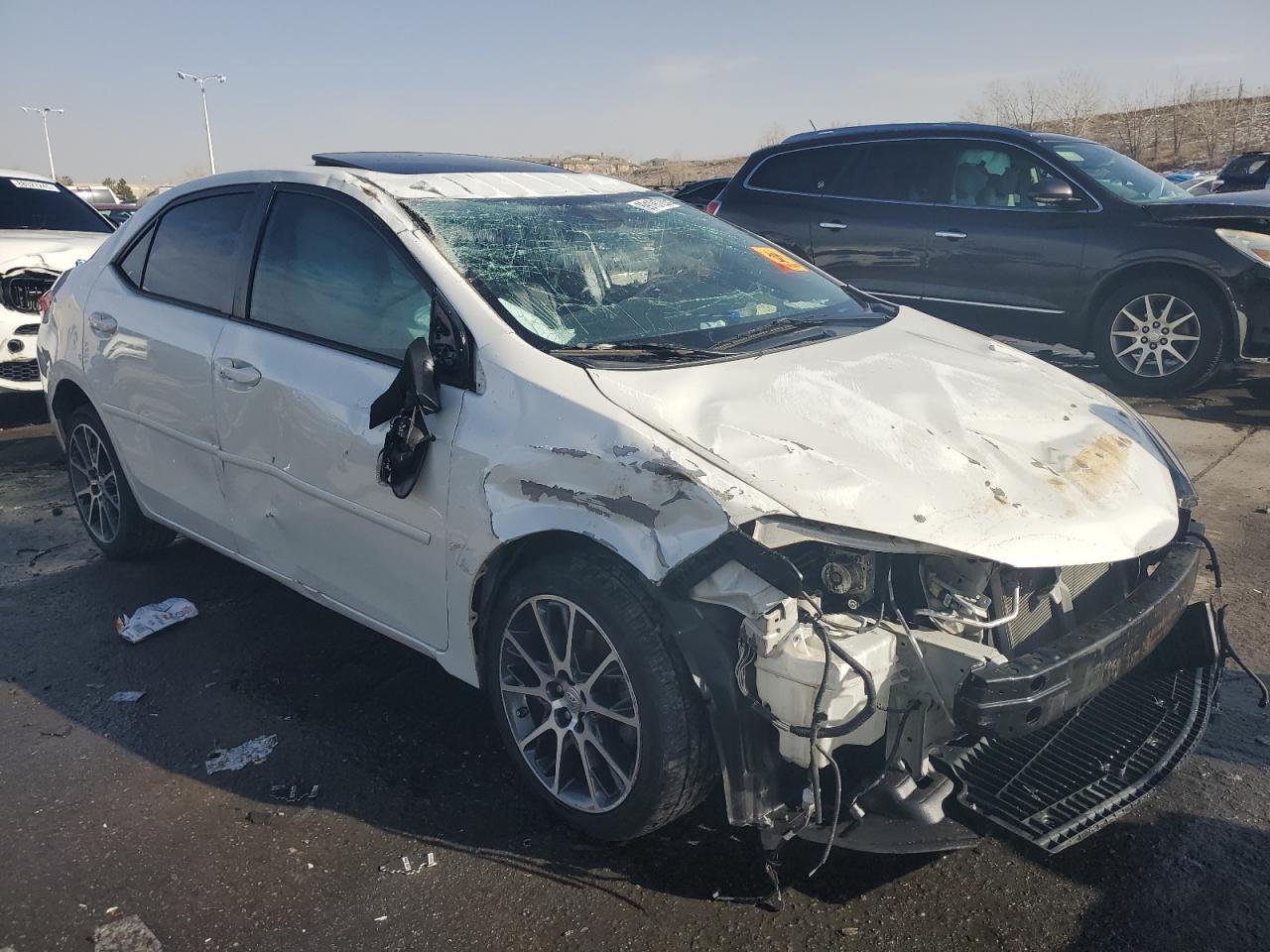 2017 Toyota Corolla VIN 5YFBURHE3HP622644 Copart auction photo, rollover damage thumbnail 4