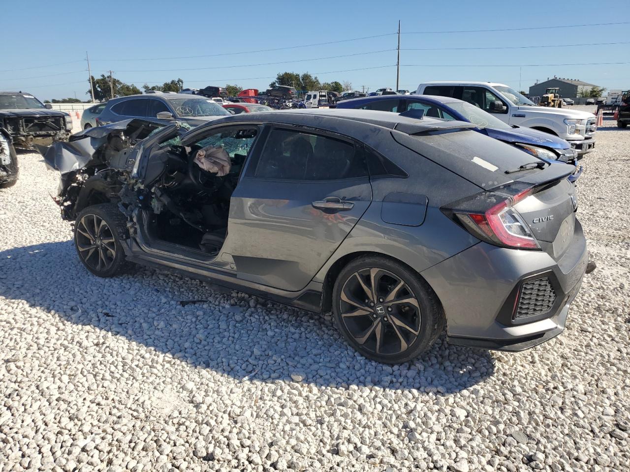 2018 Honda Civic VIN SHHFK7H99JU205172 Copart auction photo, all over damage thumbnail 2