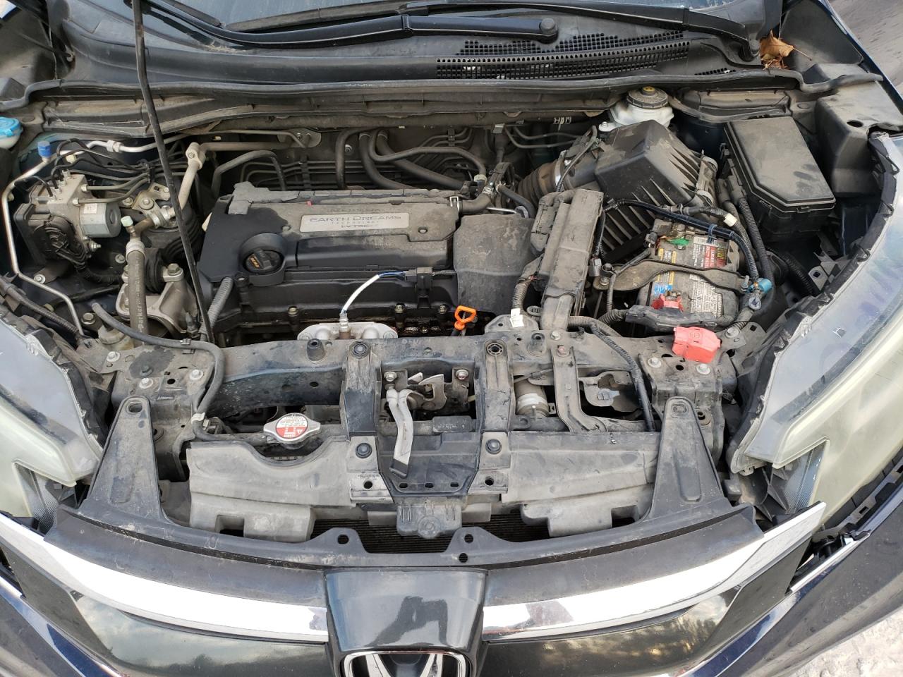 2015 Honda CR-V VIN 2HKRM3H74FH555401 Copart auction photo, undercarriage / front end damage thumbnail 12