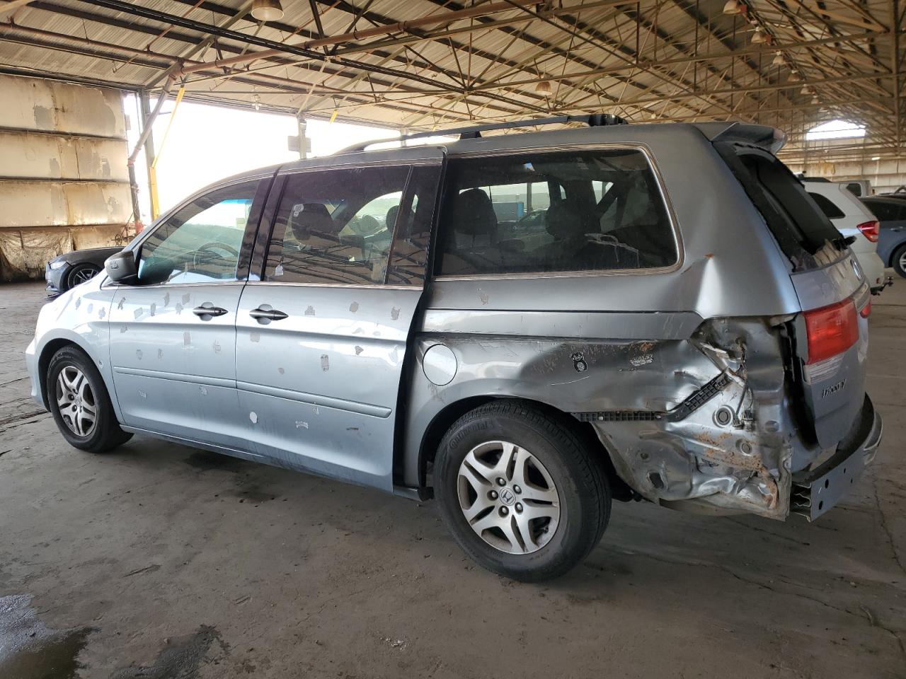2009 Honda Odyssey VIN 5FNRL38499B006966 Copart auction photo, rear end / side damage thumbnail 2