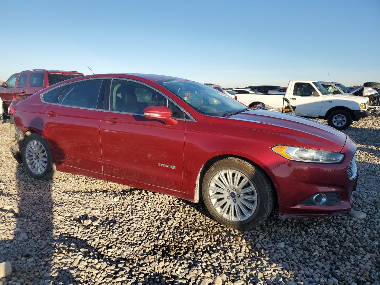 2015 Ford Fusion VIN 3FA6P0LU3FR195711 Copart auction photo, rear end damage thumbnail 4