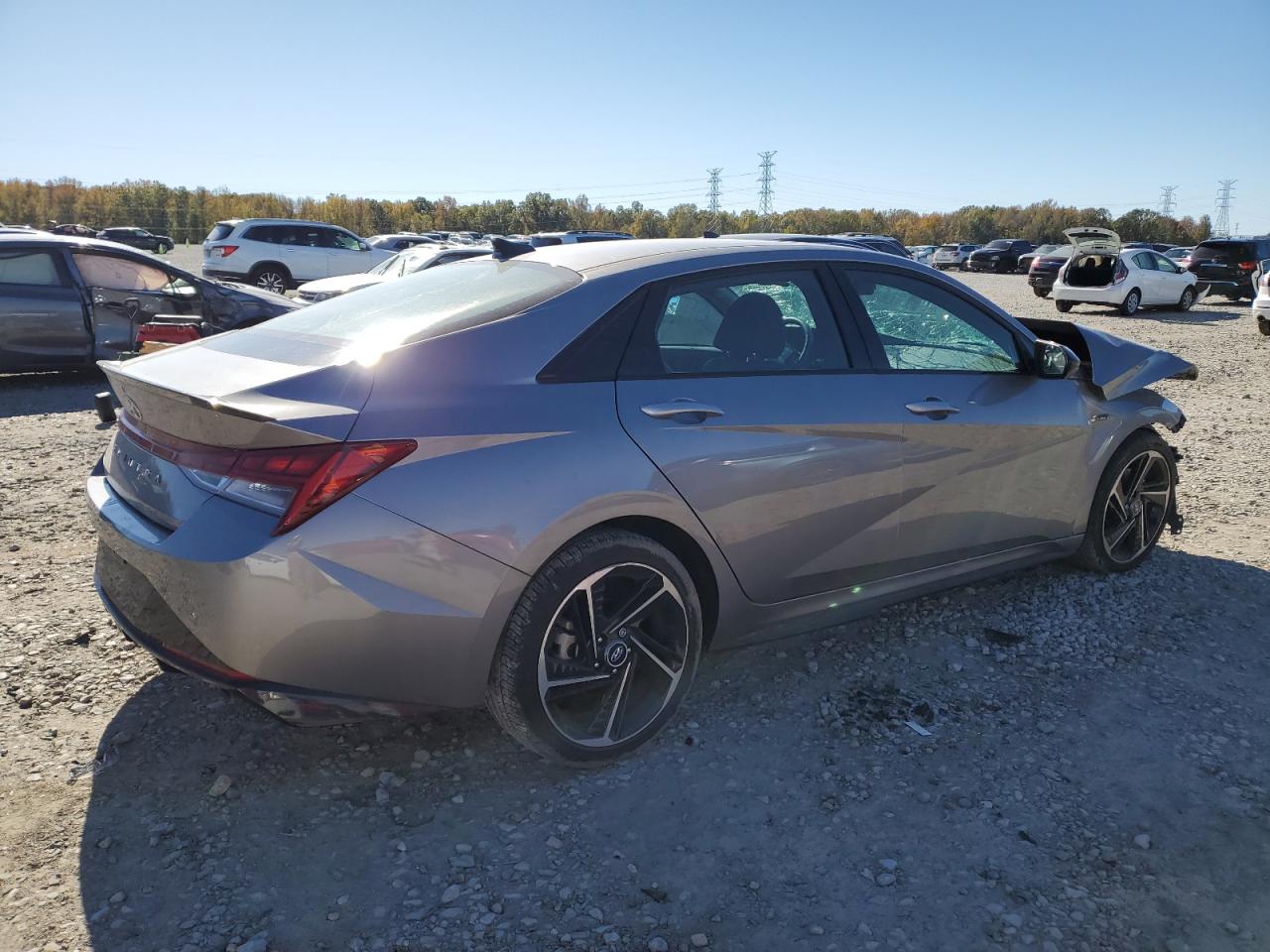 2023 Hyundai Elantra VIN KMHLR4AFXPU609690 Copart auction photo, front end damage thumbnail 3