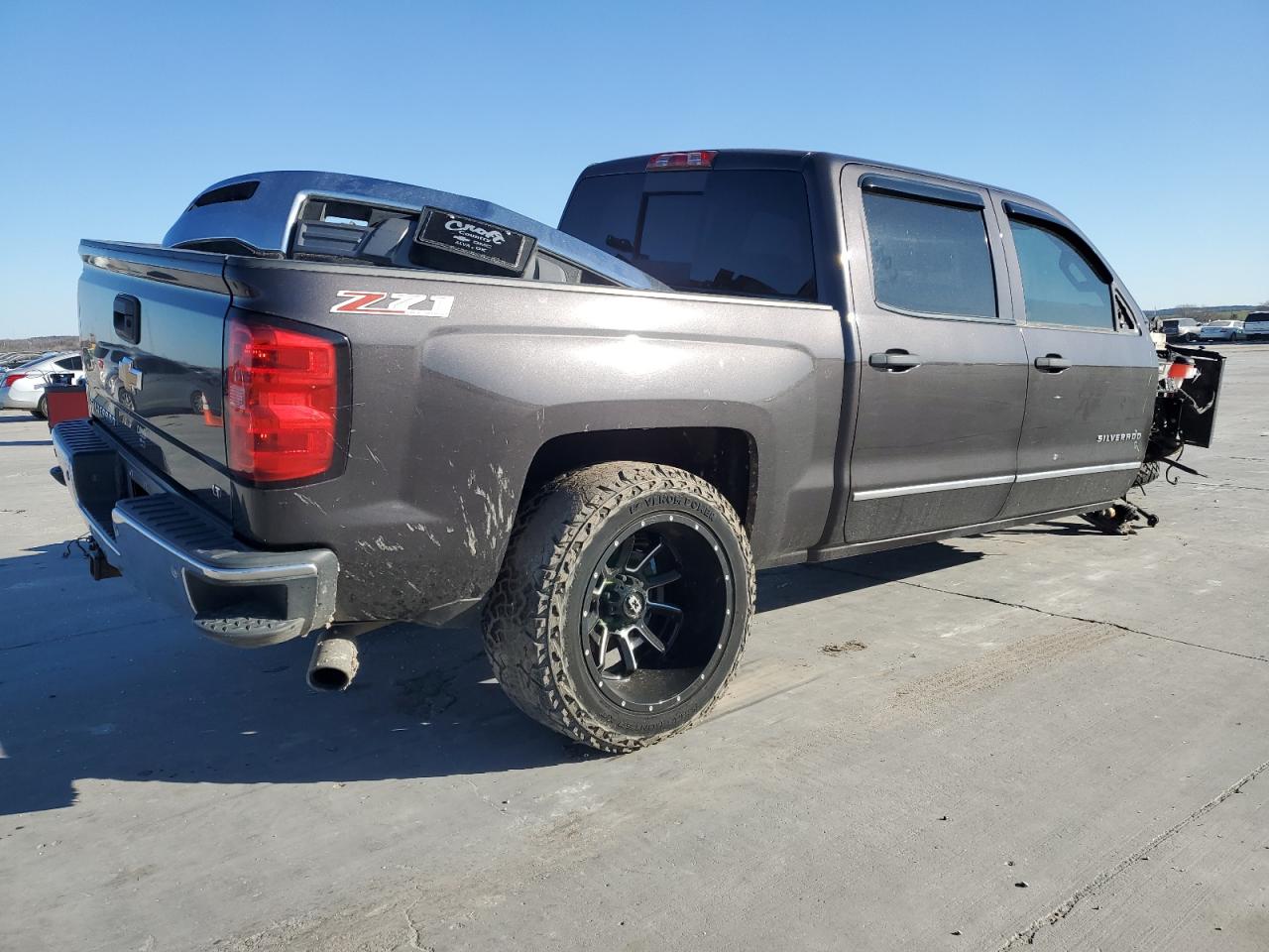 2014 Chevrolet Silverado VIN 3GCUKREC9EG512524 Copart auction photo, front end damage thumbnail 3