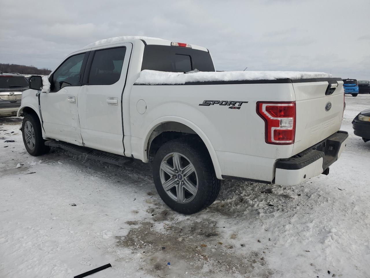 2018 Ford F-150 VIN 1FTEW1E53JFB92172 Copart auction photo, front end / side damage thumbnail 2