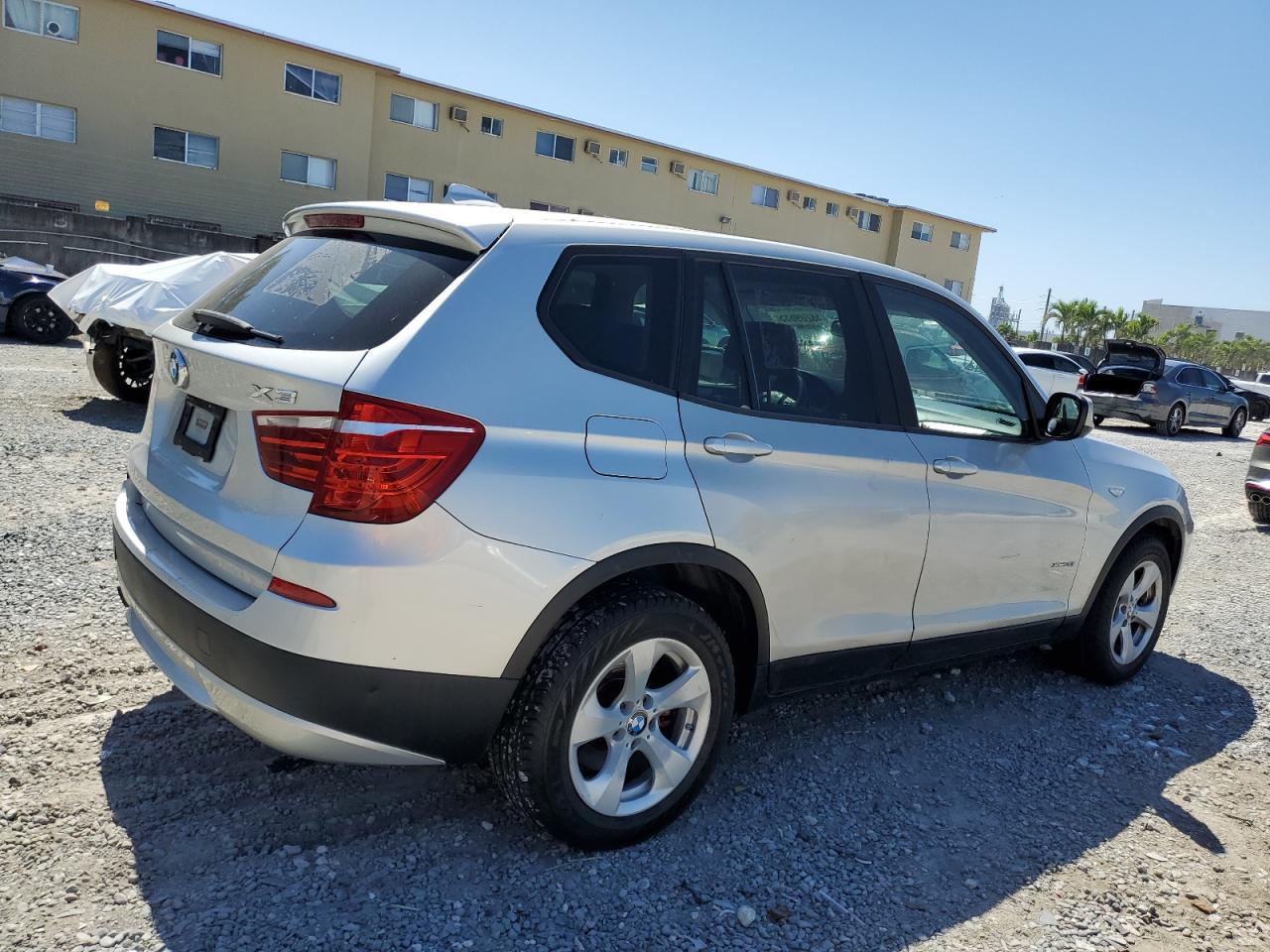2012 BMW X3 VIN 5UXWX5C59CL717430 Copart auction photo, side / minor dent/scratches damage thumbnail 3
