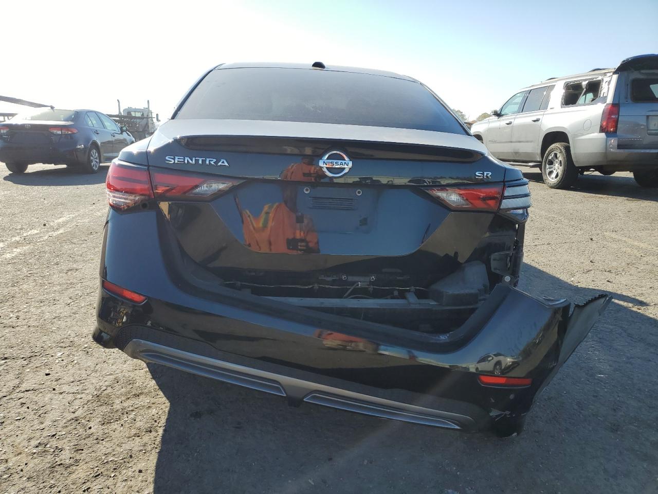 2020 Nissan Sentra VIN 3N1AB8DV7LY304569 Copart auction photo, rear end / side damage thumbnail 6