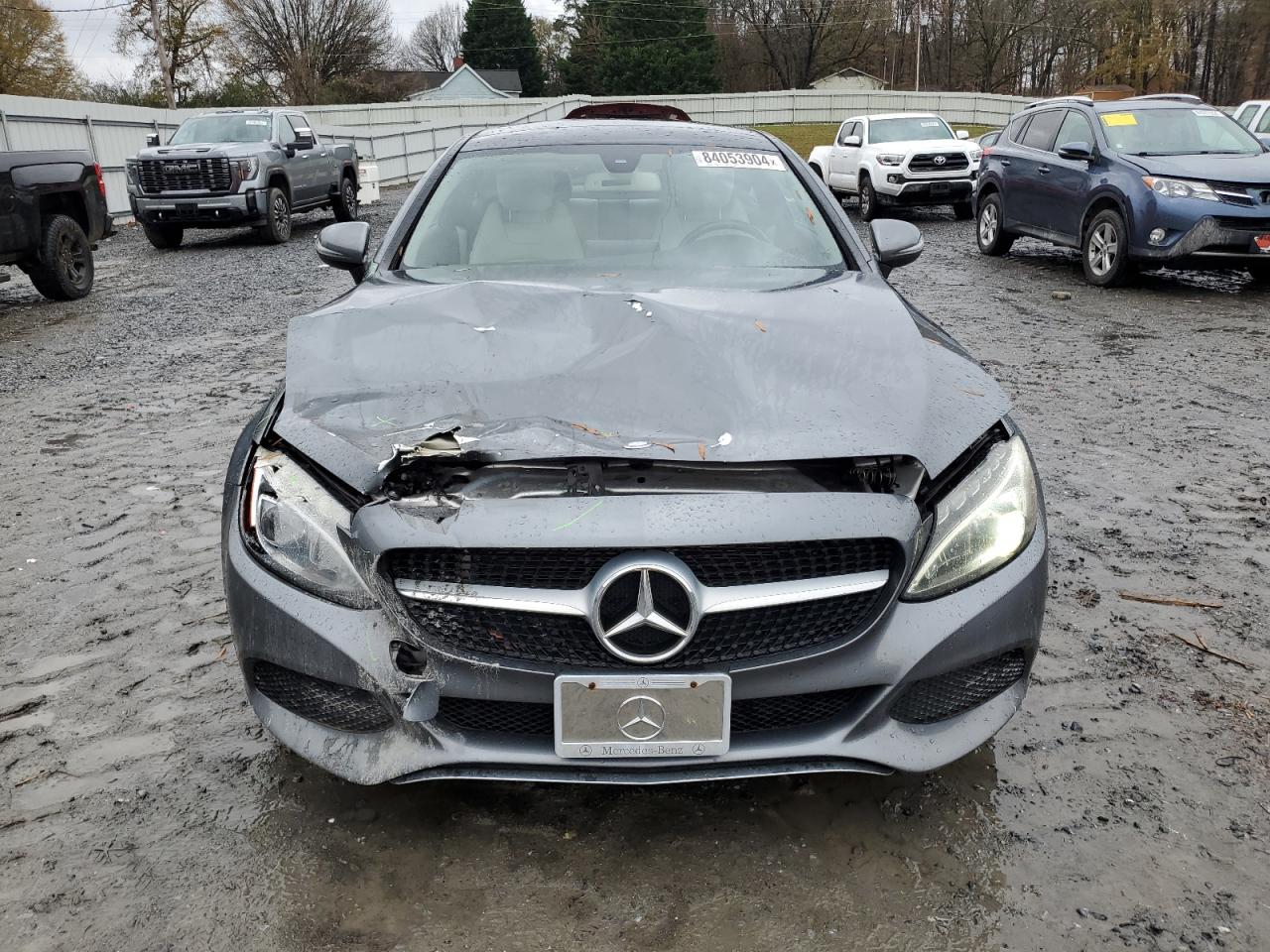 2017 Mercedes-Benz C-klasse VIN WDDWJ4KB2HF385296 Copart auction photo, front end damage thumbnail 5
