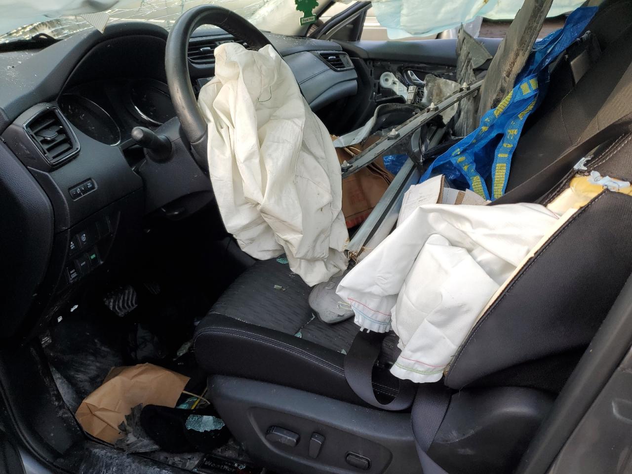 2017 Nissan Rogue VIN JN8AT2MV1HW257517 Copart auction photo, all over damage thumbnail 7