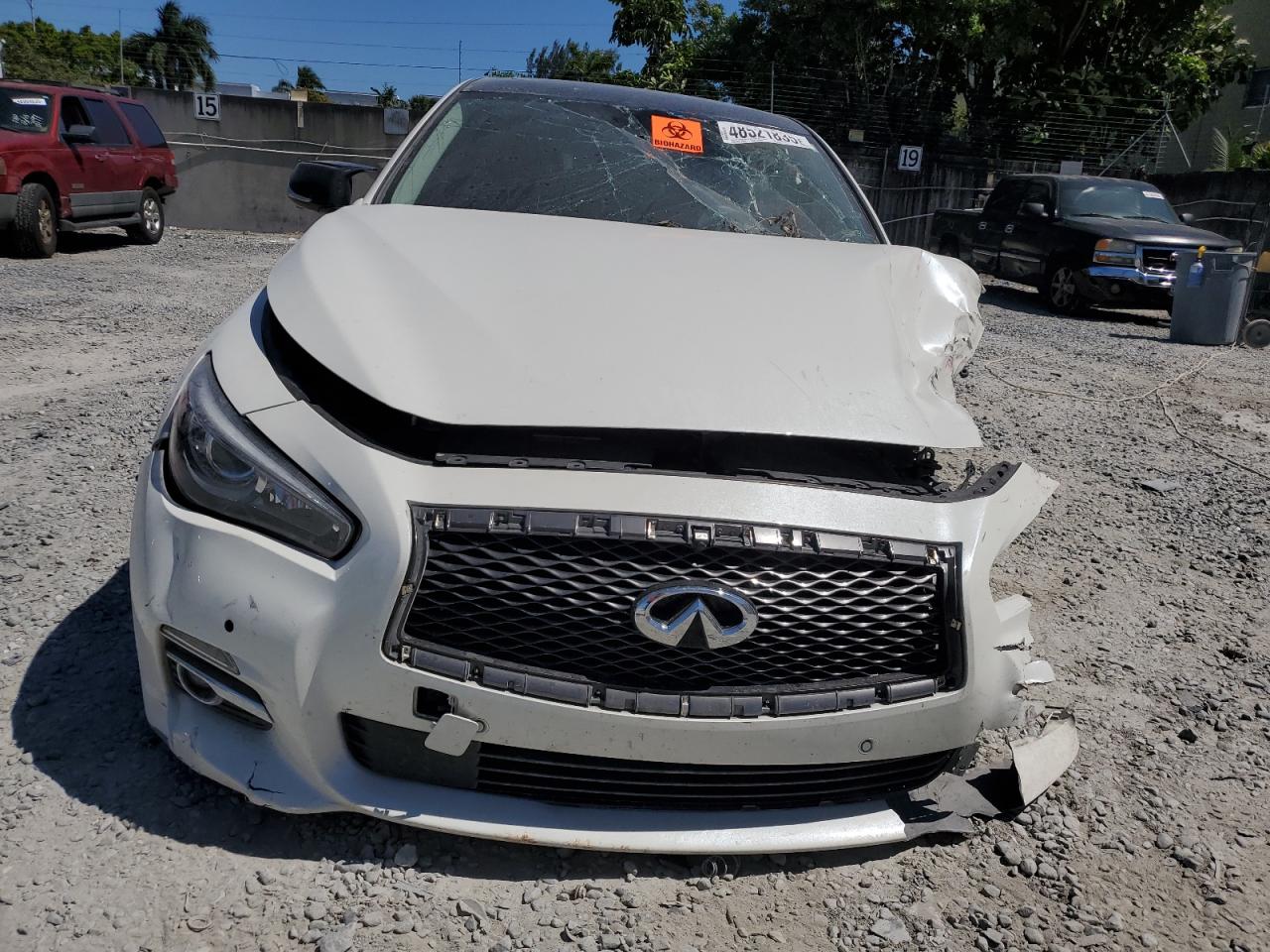 2016 Infiniti Q50 VIN JN1EV7AP0GM303992 Copart auction photo, all over / undercarriage damage thumbnail 5