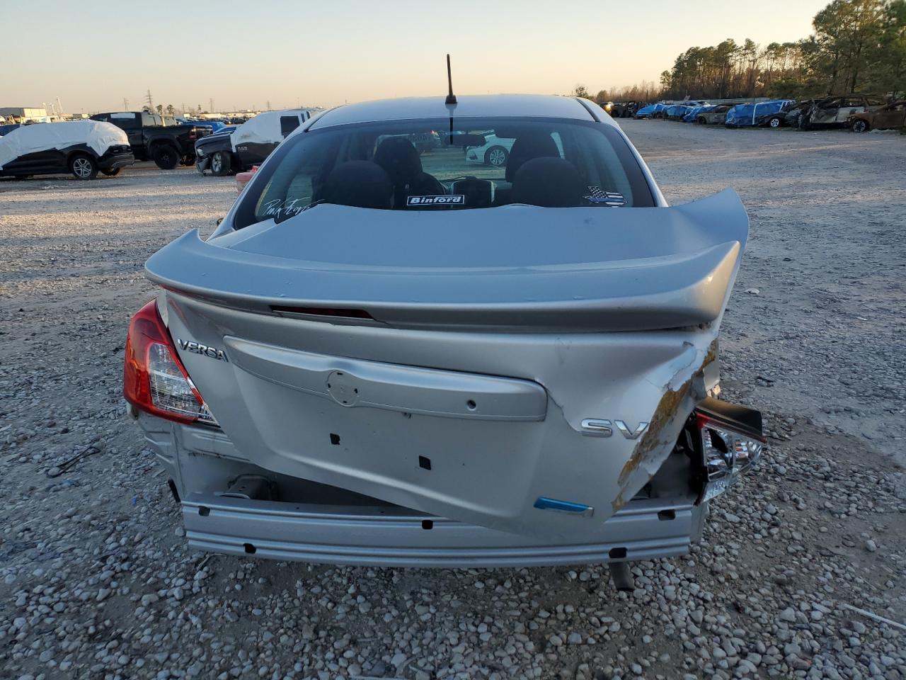 2015 Nissan Versa VIN 3N1CN7AP1FL839706 Copart auction photo, rear end / minor dent/scratches damage thumbnail 6