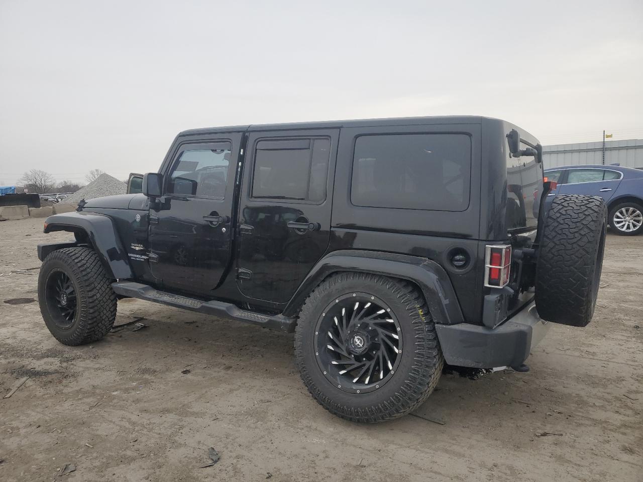 2013 Jeep Wrangler VIN 1C4HJWEG7DL508981 Copart auction photo, side damage thumbnail 2