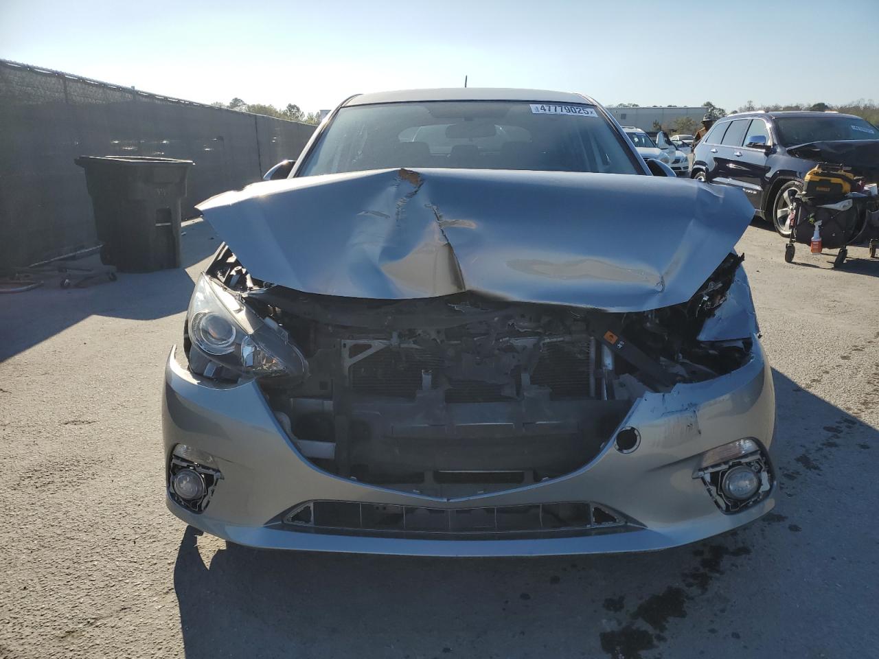 2014 Mazda 3 VIN JM1BM1K77E1197649 Copart auction photo, front end / side damage thumbnail 5