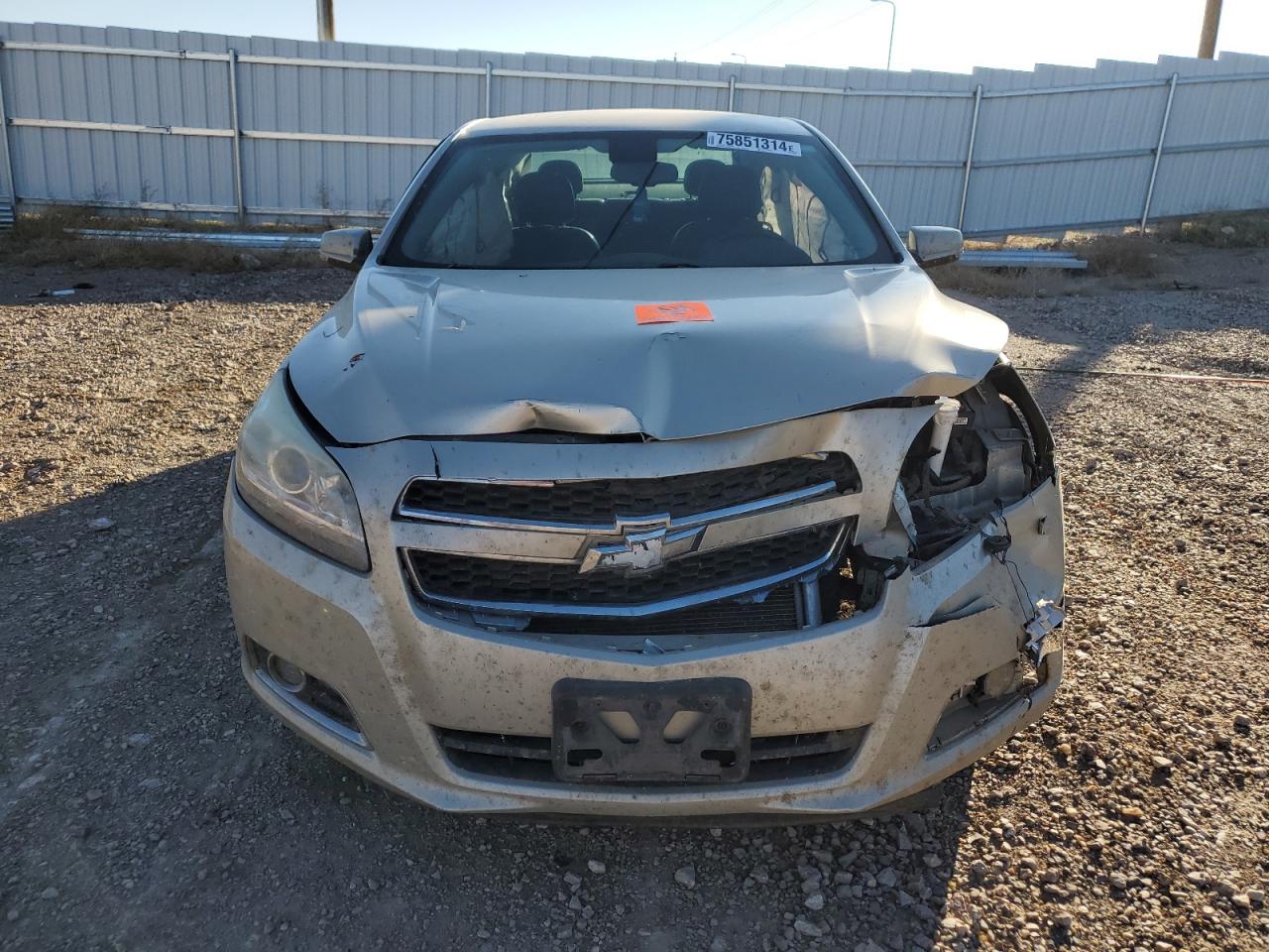 2013 Chevrolet Malibu VIN 1G11E5SAXDF262581 Copart auction photo, front end / side damage thumbnail 5