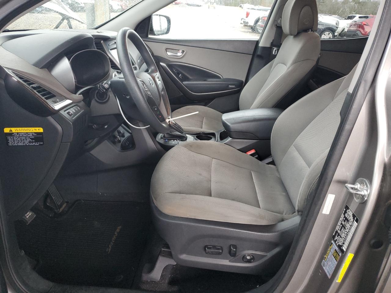 2018 Hyundai Santa Fe VIN 5XYZU3LB4JG535709 Copart auction photo, front end damage thumbnail 7