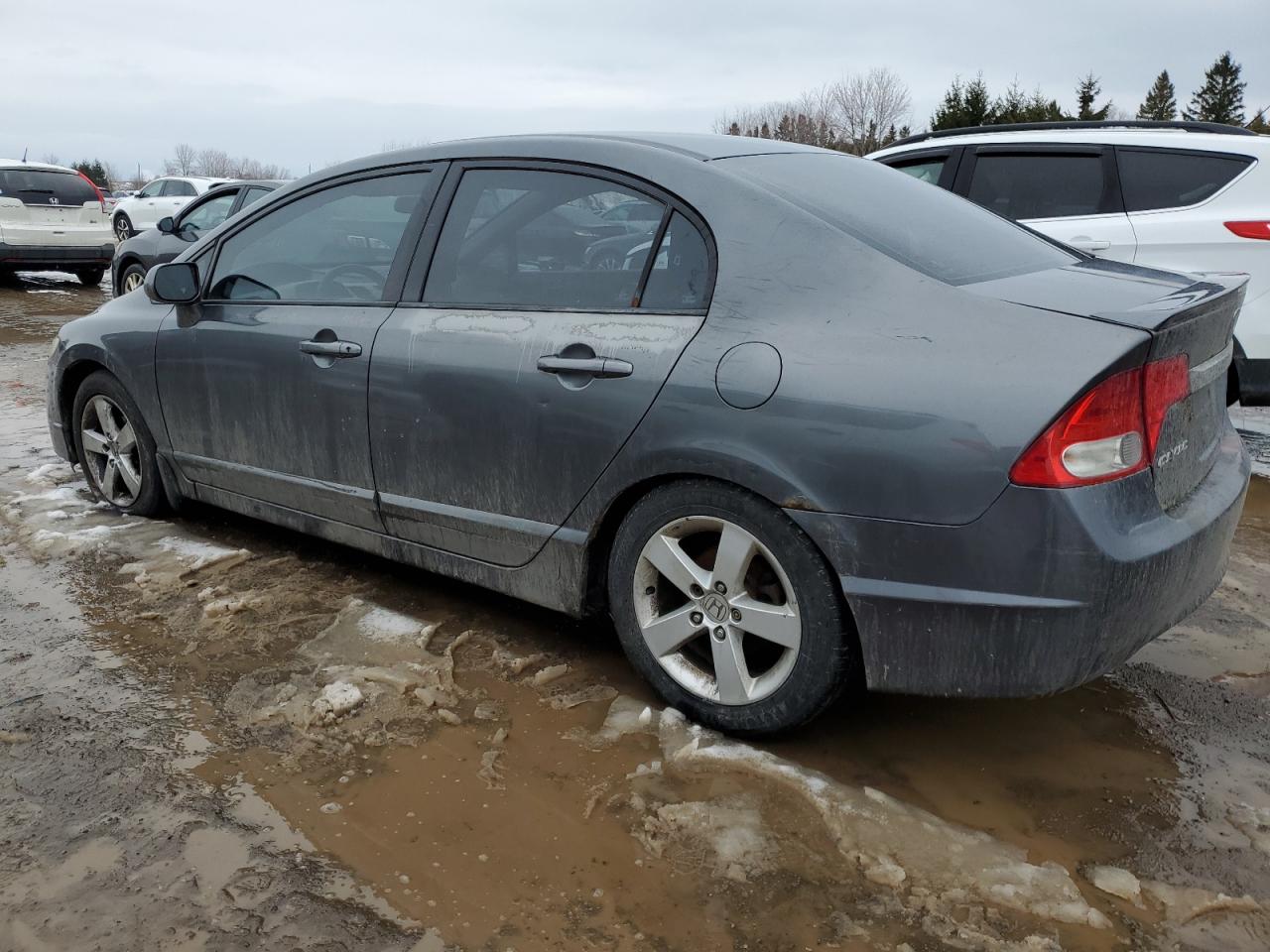 2010 Honda Civic VIN 2HGFA1F66AH011768 Copart auction photo, side / rear end damage thumbnail 2