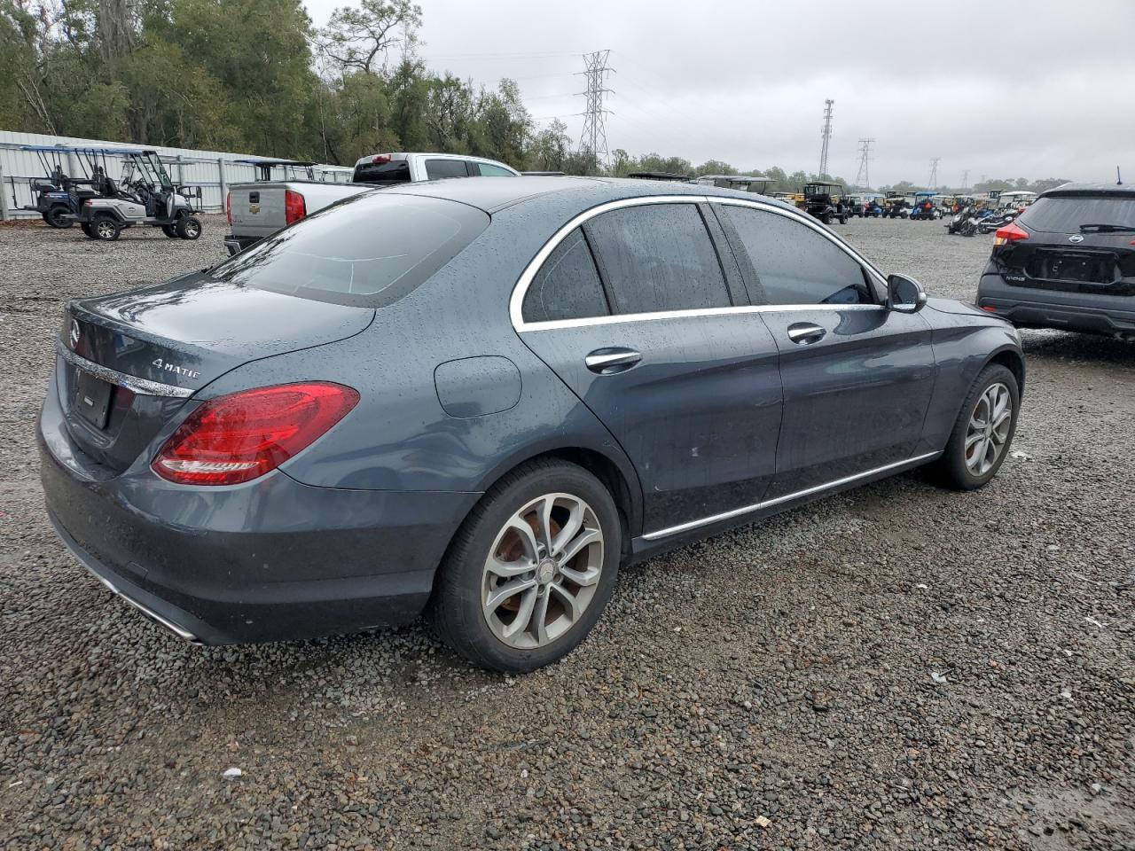 2015 Mercedes-Benz C-klasse VIN 55SWF4KB1FU041521 Copart auction photo, water/flood damage thumbnail 3