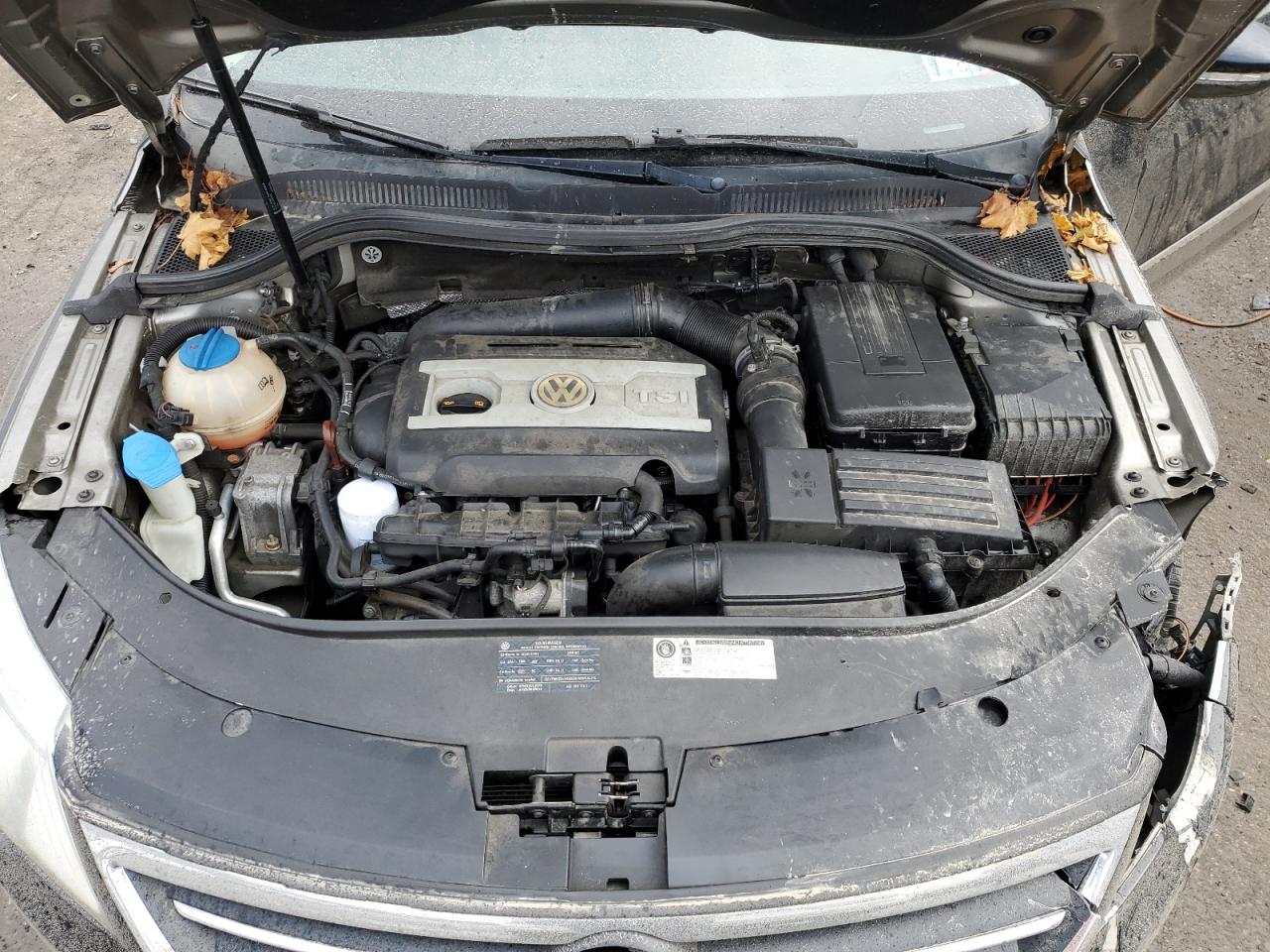 2010 Volkswagen Passat CC VIN WVWMP7ANXAE532716 Copart auction photo, front end damage thumbnail 11
