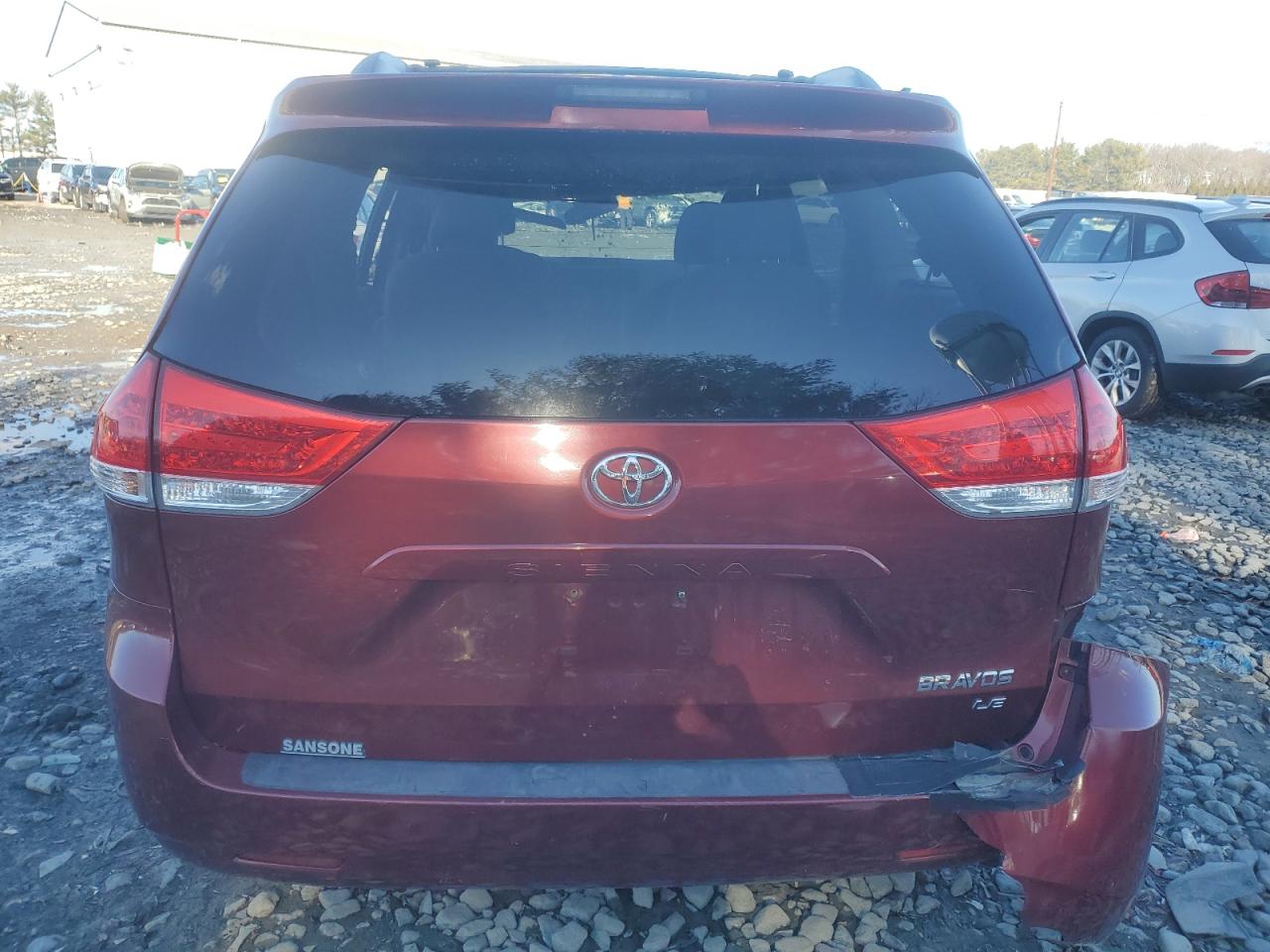 2011 Toyota Sienna VIN 5TDKK3DC8BS084500 Copart auction photo, all over damage thumbnail 6