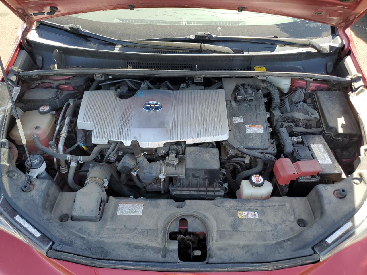 2018 Toyota Prius VIN JTDKBRFU2J3600388 Copart auction photo, rear end / hail damage thumbnail 12